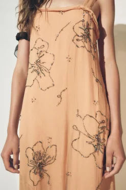 Clearance VESTIDO TIRANTES BORDADO ZW COLLECTION Mujer Vestidos