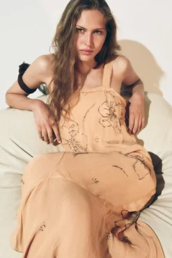 Clearance VESTIDO TIRANTES BORDADO ZW COLLECTION Mujer Vestidos