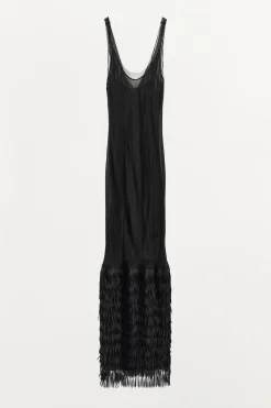 Outlet VESTIDO TIRANTES FLECOS Mujer Vestidos