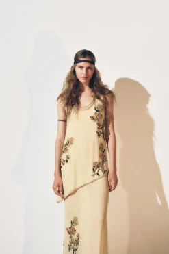 Online VESTIDO TOP FLORES BORDADAS ZW COLLECTION Mujer Vestidos