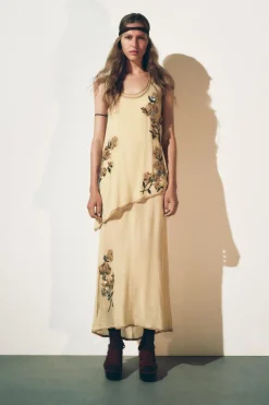 Online VESTIDO TOP FLORES BORDADAS ZW COLLECTION Mujer Vestidos