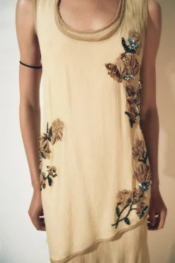 Online VESTIDO TOP FLORES BORDADAS ZW COLLECTION Mujer Vestidos