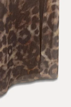 Sale VESTIDO TUL ESTAMPADO ANIMAL Mujer Vestidos