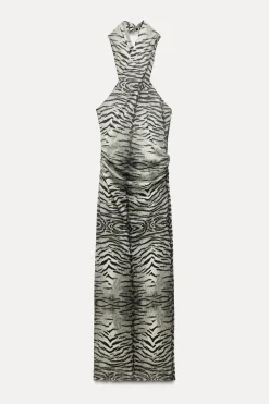 Outlet VESTIDO TUL ESTAMPADO ANIMAL Mujer Vestidos