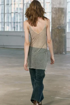 Hot VESTIDO TUL FLECOS ABALORIOS Mujer Vestidos|Lenceria