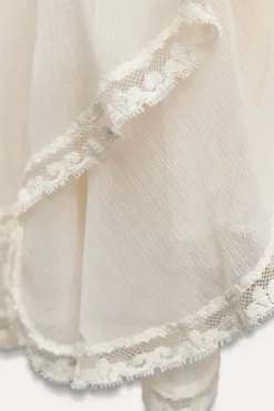 New VESTIDO VOLANTES ENCAJE ZW COLLECTION Mujer Vestidos