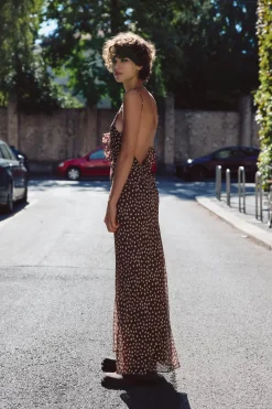 Sale VESTIDO VOLANTES LUNARES Mujer Vestidos