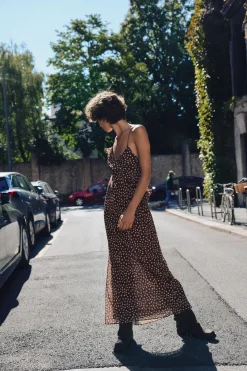 Sale VESTIDO VOLANTES LUNARES Mujer Vestidos