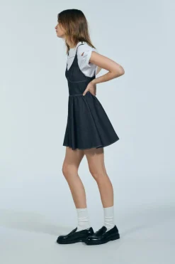 Hot VESTIDO VUELO DENIM TRF Mujer Vestidos