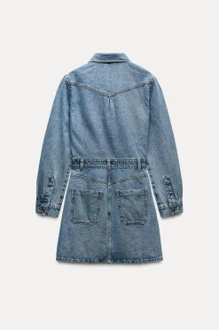 New VESTIDO Z1975 MINI DENIM Mujer Vestidos