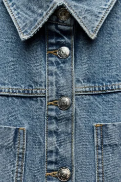 New VESTIDO Z1975 MINI DENIM Mujer Vestidos