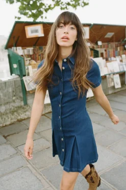 Clearance VESTIDO Z1975 MINI DENIM TABLAS Mujer Vestidos