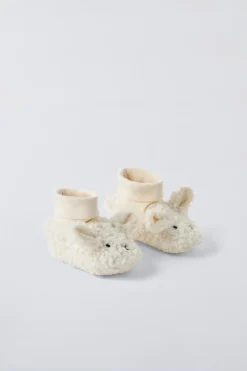 Niños ZARA 0 - 6 Meses·Patucos|0 - 6 Meses·Homewear<ZAPATILLAS DE CASA OVEJITA