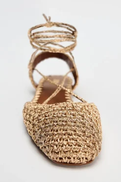 Fashion ZAPATO DESTALONADO CROCHET ATADO Mujer Zapatos