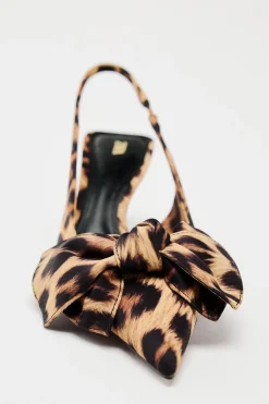 Clearance ZAPATO DESTALONADO ESTAMPADO ANIMAL LAZO Mujer Zapatos