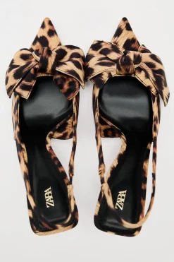 Clearance ZAPATO DESTALONADO ESTAMPADO ANIMAL LAZO Mujer Zapatos