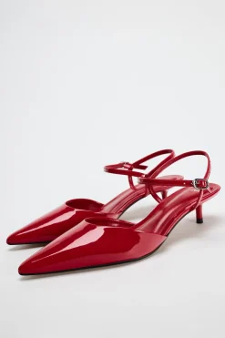 Clearance ZAPATO DESTALONADO TACÓN KITTEN ACHAROLADO Mujer Zapatos