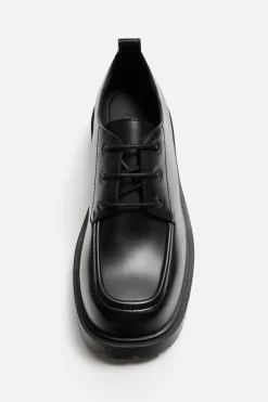 Outlet Zapato Punta Cuadrada Hombre Zapatos