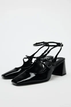 Hot ZAPATO TACÓN ACHAROLADO Mujer Zapatos