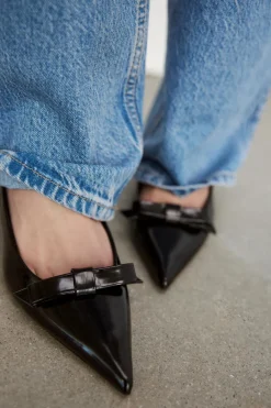 Fashion ZAPATO TACÓN ACHAROLADO LAZO Mujer Zapatos