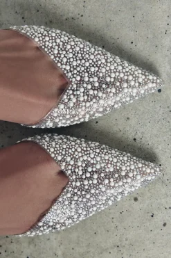 Hot ZAPATO TACÓN DESTALONADO PERLAS Mujer Zapatos