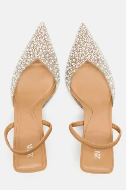 Hot ZAPATO TACÓN DESTALONADO PERLAS Mujer Zapatos