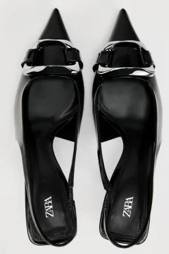 Clearance ZAPATO TACÓN DESTALONADO PIEZA METÁLICA Mujer Zapatos