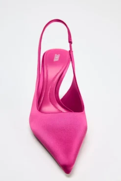 Outlet ZAPATO TACÓN DESTALONADO SATINADO Mujer Zapatos