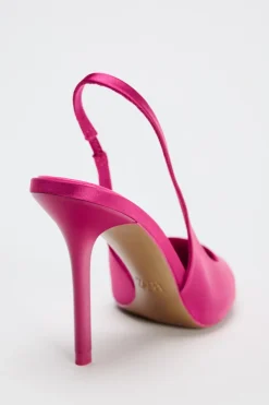 Outlet ZAPATO TACÓN DESTALONADO SATINADO Mujer Zapatos