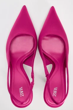 Outlet ZAPATO TACÓN DESTALONADO SATINADO Mujer Zapatos