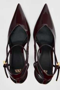 New ZAPATO TACÓN EFECTO ACHAROLADO Mujer Zapatos