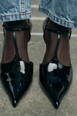 Sale ZAPATO TACÓN EFECTO ACHAROLADO Mujer Zapatos