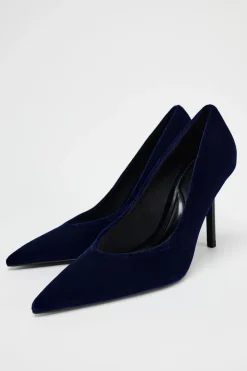 Sale ZAPATO TACÓN EFECTO TERCIOPELO Mujer Zapatos