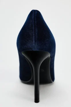 Sale ZAPATO TACÓN EFECTO TERCIOPELO Mujer Zapatos