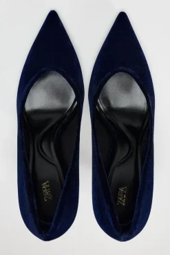 Sale ZAPATO TACÓN EFECTO TERCIOPELO Mujer Zapatos