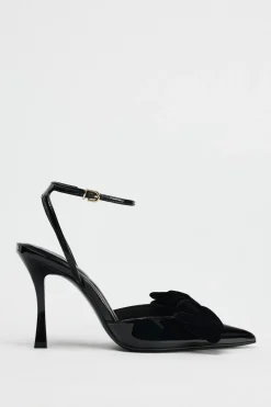 Clearance ZAPATO TACÓN LAZO EFECTO TERCIOPELO Mujer Zapatos