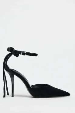 Sale ZAPATO TACÓN LAZO EFECTO TERCIOPELO Mujer Zapatos