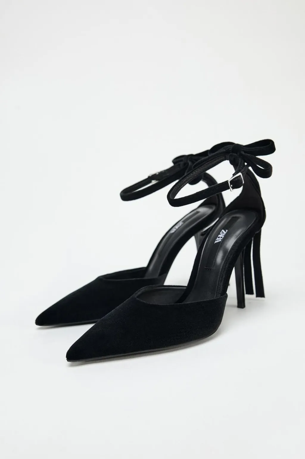 Sale ZAPATO TACÓN LAZO EFECTO TERCIOPELO Mujer Zapatos