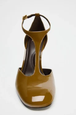 Clearance ZAPATO TACÓN TIRA EFECTO ACHAROLADO Mujer Zapatos