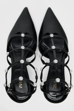 Sale ZAPATO TIRAS PERLAS Mujer Zapatos