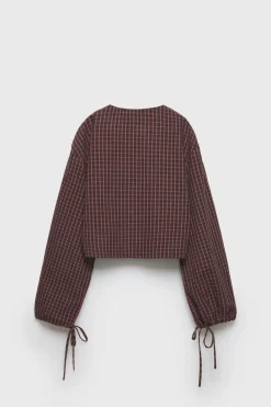 Niños ZARA Z3D +14 Años·Partes De Arriba<Z3D BLUSA CUADROS LACITOS