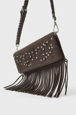 Niños ZARA Z3D +14 Años·Accesorios / Zapatos<Z3D BOLSO PIEL FLECOS