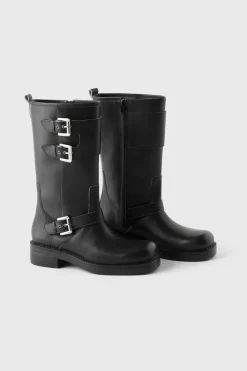 Niños ZARA Z3D +14 Años·Accesorios / Zapatos<Z3D BOTA BIKER PIEL
