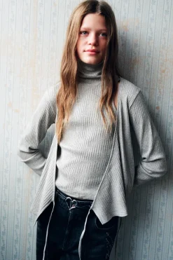 Niños ZARA Z3D +14 Años·Partes De Arriba<Z3D CAMISETA CUELLO VUELTO