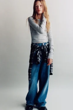 Niños ZARA Z3D +14 Años·Partes De Arriba<Z3D CAMISETA DOBLE RAYA