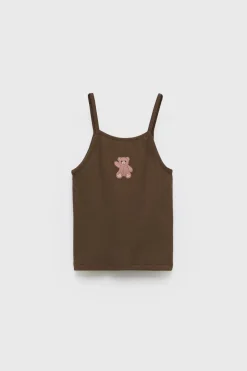 Niños ZARA Z3D +14 Años·Partes De Arriba<Z3D CAMISETA RIB OSO BORDADO