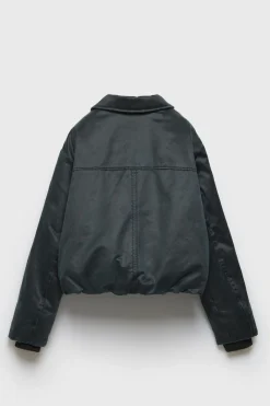 Niños ZARA Z3D +14 Años·Partes De Arriba<Z3D CAZADORA ENCERADA CUELLO