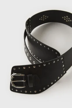 Niños ZARA Z3D +14 Años·Accesorios / Zapatos<Z3D CINTURÓN ANCHO TACHAS