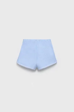 Niños ZARA Z3D +14 Años·Partes De Arriba|Z3D +14 Años·Partes De Abajo<Z3D CONJUNTO CAMISETA POINTELLE Y BERMUDA RAYAS