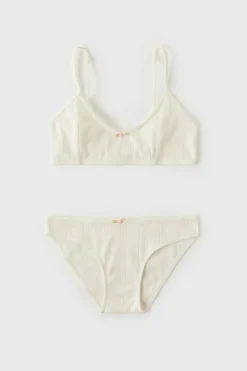 Niños ZARA Z3D +14 Años·Accesorios / Zapatos<Z3D CONJUNTO TOP Y BRAGUITA POINTELLE